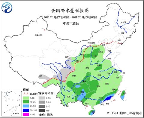 未来三天降水将覆盖我国中东部大部地区