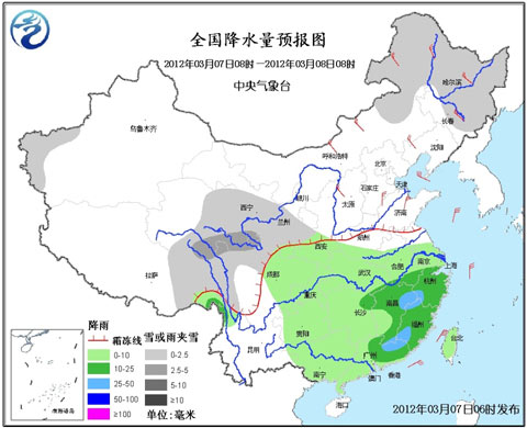 江南华南雨水减弱 本周云南旱区基本无雨