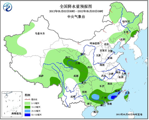 江南华南降水继续减弱 东北春播区再迎雨水