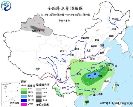 全国大部将大风降温 江南及华南北部局地暴雨