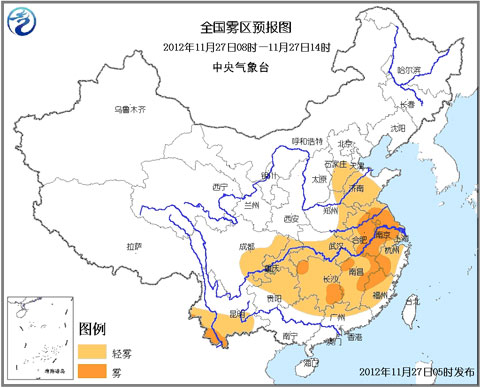 大雾蓝色预警：苏皖浙闽等局地能见度不足200米