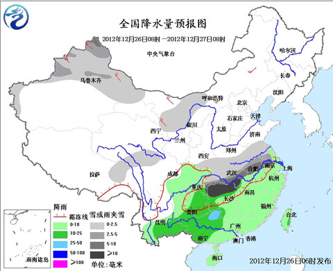 新疆北部降雪频繁 南方地区迎大范围降水 