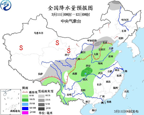 北方12省市“黄沙漫天”多地气温大“跳水”