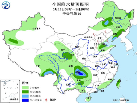 长江中下游气温或创新高 明起南方降雨再登场