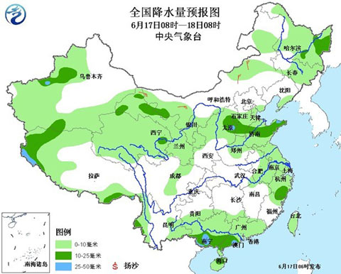 北方地区多降水天气 江南江汉等地高温盛行