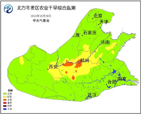 北方冬麦区喜迎雨水（天降甘霖） 局地旱情有望缓解