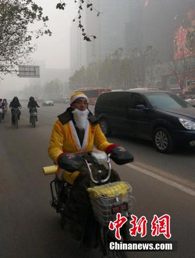 中东部雾和霾开始消散 长江以北将迎大风降温