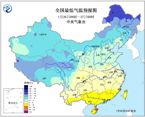 北方多地气温回升 江南将有2-6℃降温