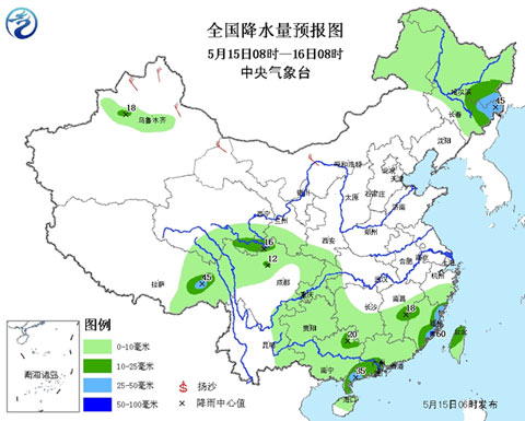 今南方降雨短暂减弱 北方持续升温局地超30℃