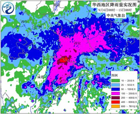 持续强降雨使陕西河南水资源增加明显