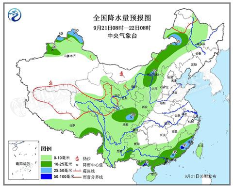 华南强降雨减少 北方大范围降雨今起展开