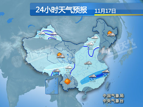 北方大部雨雪降温 浙江湖南等局地暴雨