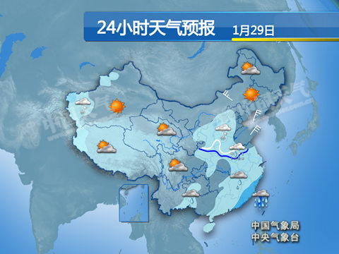 南方雨势减弱 华北黄淮雨雪增多