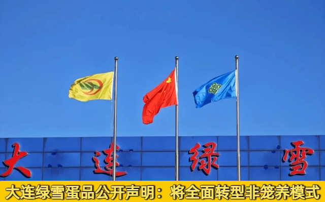 大连绿雪蛋品公开声明：将全面转型非笼养模式